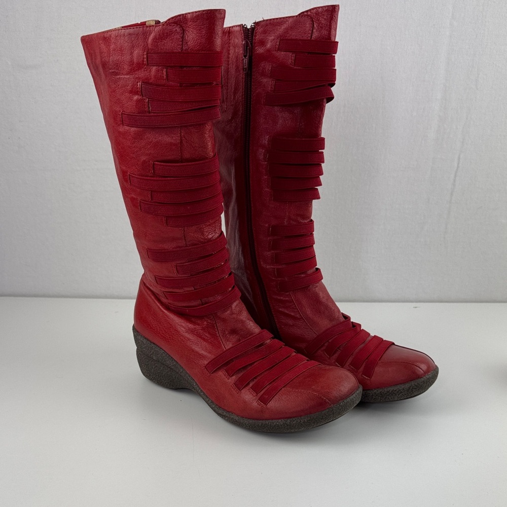 Miz Mooz Red Knee-High Women's Boots